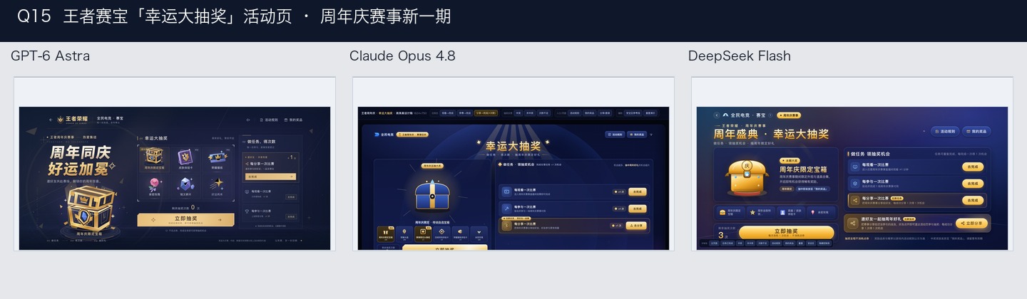 Q15 三模型并排截图