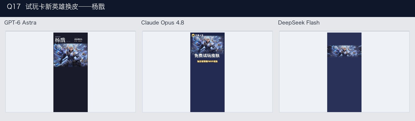 Q17 三模型并排截图